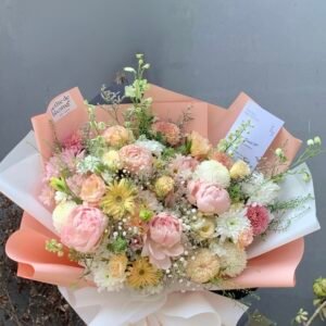 Peony Bouquet - 4 Peonies