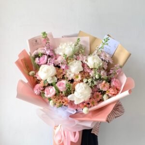 Peony Bouquet - 5 Peonies