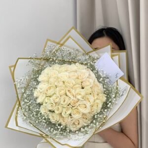 Round Rose Bouquet 50 Rose