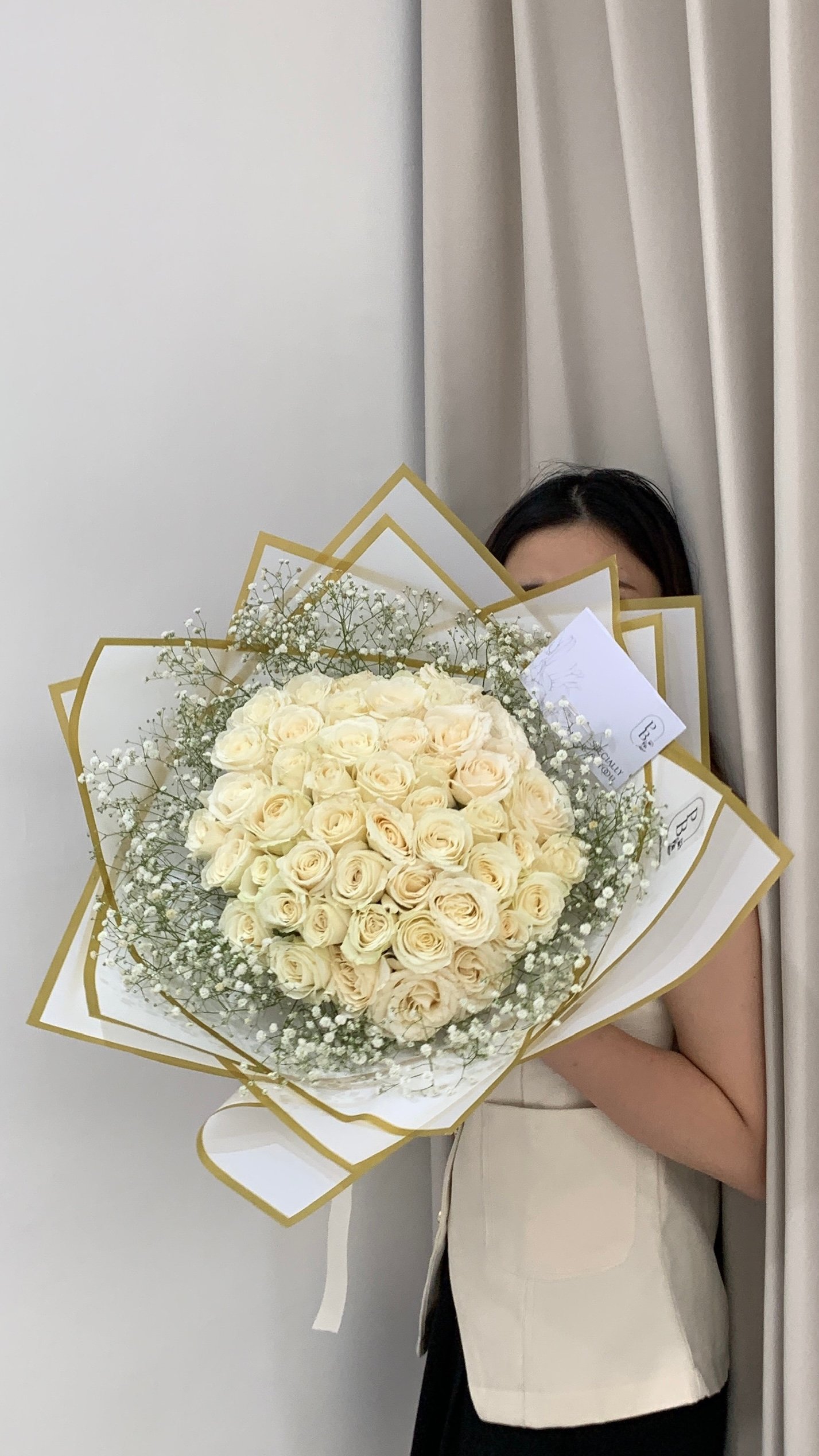 Round Rose Bouquet 50 Rose